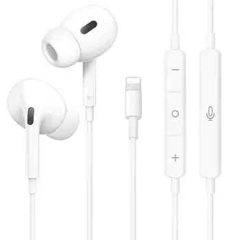 Сертифицированные наушники iPhone Проводной iPhone Подлинное качество звука HiFi Возможность вызова Удобная посадка Эргономика Без задержки Глубокие басы Микрофон в комплекте Шум