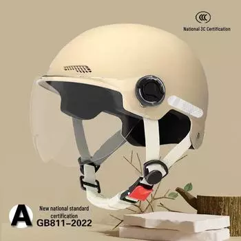 Сертифицированный 3C защитный шлем для электромобиля на все времена года - унисекс мотоциклетный полушлем Short Clear Visor