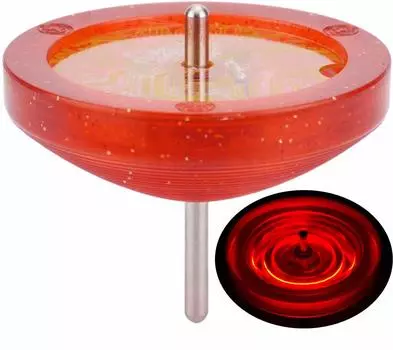 Сертифицированный на мировом конкурсе волчок, светящийся, волчок Skylark LED Glitter Red (Красный светодиод)