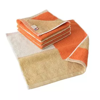 Сертифицированный набор полотенец для рук Bloom Imabari Towel из 4 коктейльных полотенец, сделано в Японии (Мокко Апельсин)
