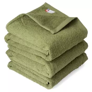 Сертифицированный натуральный банный комплект полотенец Imabari Towel, изготовленный из 65 см x Quick Room Cotton [oruta] 3, Япония, 120 см, тонкий, впитывающий, сушка, сушка, 100% хаки