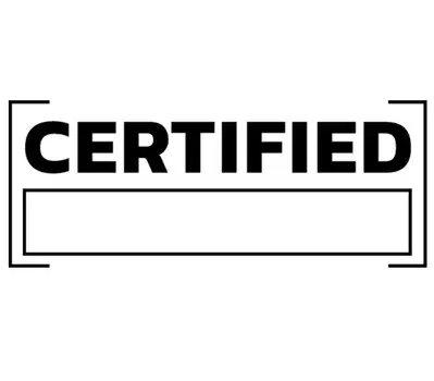 Сертифицированный Printtoo самокрасящийся резиновый штамп с предварительно нанесенным чернилами офисным штампом - канцелярские товары для домашнего офиса, 47 x 20 мм фиолетовый