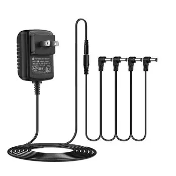 Сертифицированный PSE адаптер переменного тока DC9V1A с центральным питанием, адаптер питания для педалей эффектов электрогитары, внешний диаметр, диаметр, кабель питания, Security-01