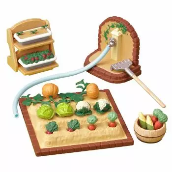 Сертификация ST Mark от Sylvanian Families по изготовлению мебели для детей от 3 лет и старше, игрушечный кукольный домик Sylvanian Families EPOCH [Набор овощей] Ka-616