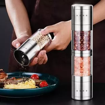 Сертификат LFGB класса люкс 304, магнитная мельница для перца с керамическим ротором и регулируемой степенью помола, мельница для соли