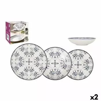 Service De Vaisselle La Mediterrnea Tesa 12 Pices Porcelaine (2 Units) TU