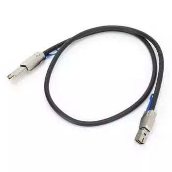 Серверный кабель, коммутационный шнур, линия передачи данных, компьютерный аксессуар MINI SAS SFF-8644 - SFF-8088, 1 метр