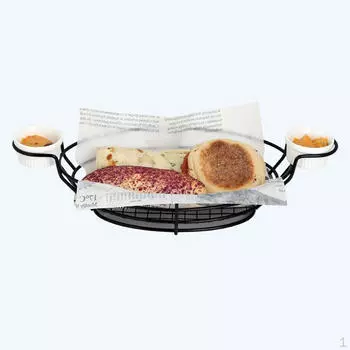 Сервировочная корзина для картофеля фри из нержавеющей стали для чипсов, рыбы, курицы