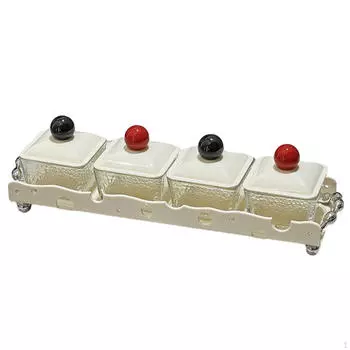 Сервировочная тарелка для десертов Поднос для закусок Съемные миски для закусок Многофункциональные разделенные