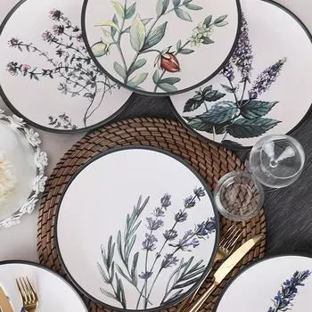 Сервировочная тарелка Flower Garden 25 см, 6 шт.