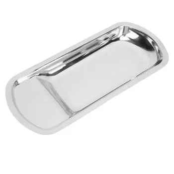 Сервировочная тарелка Поднос из нержавеющей стали Гигиеничный Легко моется Компактный Универсальный Сервировочный L