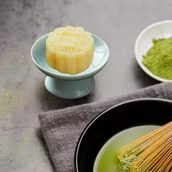 , Сервировочное блюдо для десертов зелёный