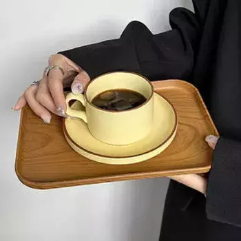 Сервировочное блюдо Поднос для завтрака Журнальный столик Многоцелевая сырная доска Современная десертная тарелка Прямоугольная M