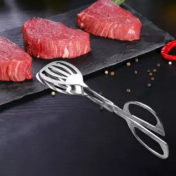 Сервировочные щипцы из нержавеющей стали для кухни и барбекю A