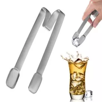 Сервировочные щипцы ледяной зажим для вечеринок, праздничных посиделок, щипцы для шведского стола, М-образная ручка, закуска из нержавеющей стали