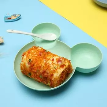 Сервировочный лоток Антипригарная пища Большая емкость Удобная закусочная тарелка для дома розовый