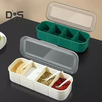 Сервировочный лоток для приправ с поддоном для льда, холодный поднос для бара, фруктовый салат, тако, многоцелевая охлаждающая емкость для приправ с отделениями и отдельными крышками 3Grids белый