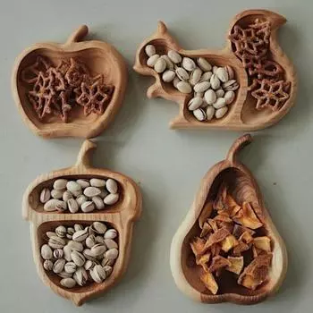 Сервировочный поднос Легко чистится Многоразовый пищевой Экологичный Компактный Поддерживает порядок Различные формы Белка Pear