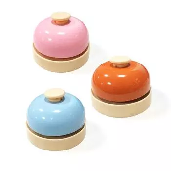 Сервисный колокол: Ручной звонок для приема гостей, игр и дрессировки домашних животных Hand bell чёрный/красный