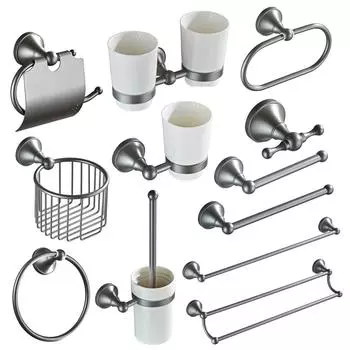 Серые аксессуары для ванной комнаты настенный керамический подстаканник полка для туалетной щетки держатель для бумажных полотенец кольцо бар аксессуары для ванной комплект фурнитуры
