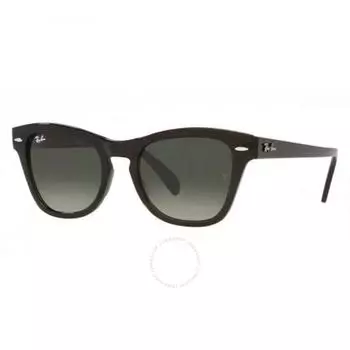 Серые квадратные солнцезащитные очки унисекс Ray Ban с градиентом RB0707S 664271 50