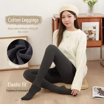 Серые леггинсы с высокой талией на флисовой подкладке и вертикальными полосками для осени/зимы Velvet-free темно серый