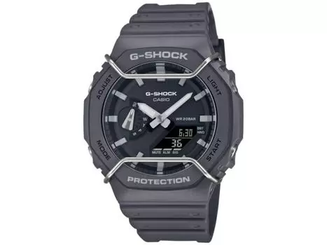 Серые мужские наручные часы Casio G-Shock TONE ON TONE Series GA-2100PTS-8AJF НОВИНКА