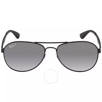 Серые солнцезащитные очки-авиаторы Ray Ban с градиентом RB3549 002 T3 58