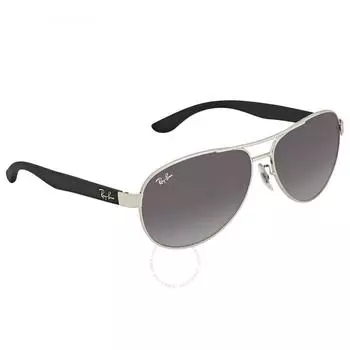Серые солнцезащитные очки унисекс Ray Ban с градиентом-пилотом RB3457 134 8G 59