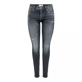 Серые узкие потертые джинсы ТОЛЬКО для женщин US 30 / 32 серый
