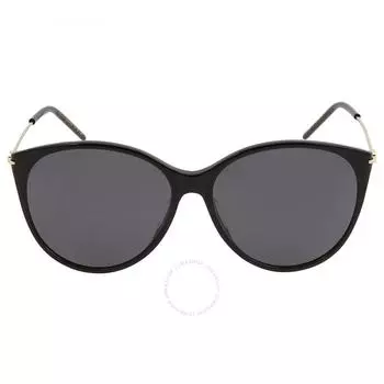 Серые женские солнцезащитные очки Gucci «кошачий глаз» GG1268S 001 58