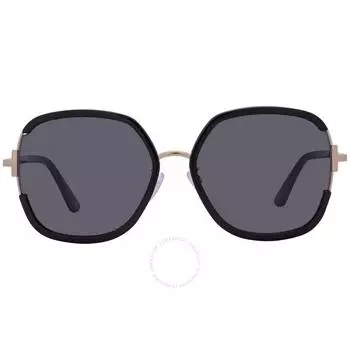 Серые женские солнцезащитные очки Tom Ford Butterfly FT0809K 01A 61