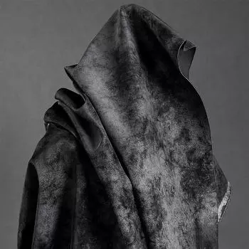 Серый 100x145 см ретро искусственная кожа ткань мягкая водонепроницаемая одежда швейная ткань для DIY материал оптовая продажа ткани 100x145cm серый