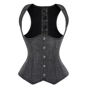 Серый длинный выпуск серии Palace Body-shaping Tops Super Abdomen Waist Vest XL серый