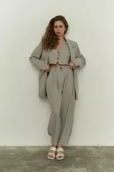 Серый комплект с тройной курткой Polly