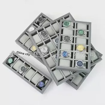 Серый лоток для часов: Идеально подходит для демонстрации и трансляции известных часов