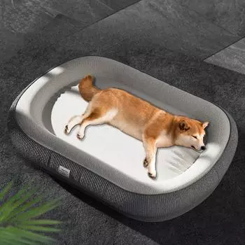 Серый простой утолщенный подиум для собак средних и крупных пород, питомник для собак породы корги, сиба-ину, четырехсезонный, товары для домашних животных S 45*35cm