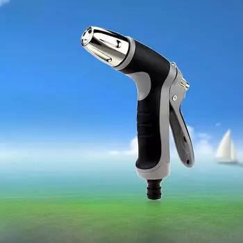 Серый резиновый пистолет высокого давления для мойки автомобилей и полива сада T8 Water Gun