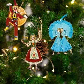 Сестра Рождественские Украшения Рождественская Елка Акриловый Кулон Праздничное Украшение Дома на Рождество C