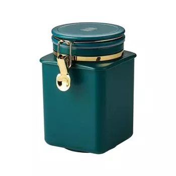 Set Coffee Bean Airtight Can Ramen Spoons Sugar Canisters Espresso Tamper Storage Container оранжевый