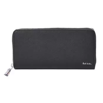 Set Engraving Long Round Care Cloth Bright Stripe Coin Name 873919 Name [Paul Smith] Item/Name Wallet, Wallet, Zipper, Included, Puller, Purse,
