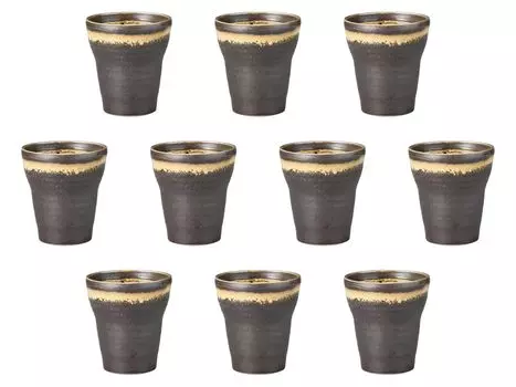 Set of 10 Akane Shochu Cups x cm Shochu Cups Setomonohonpo [9.5 10.7 (360cc)]