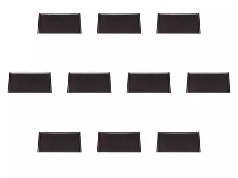 Set of 10 Beaded Size x x ABS Setomonohonpo [A] Trays, 2-inch [35.9 26.3 1.7 cm] Trays, Resin,