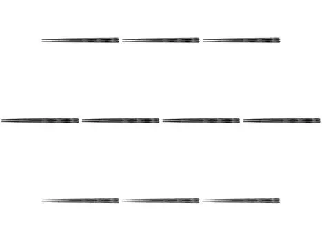 Set of 10 Carved Pearl x x PBT Dishwasher and Sterilizer Setomonohonpo [PBT] Chopsticks, 22.7cm, Silver-Black [22.7 0.8 0.8cm] Chopsticks, Resin,