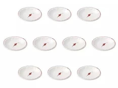 Set of 10 Chili Pepper Plates x 2 Side Plates Setomonohonpo 5.0 [16.5 cm]
