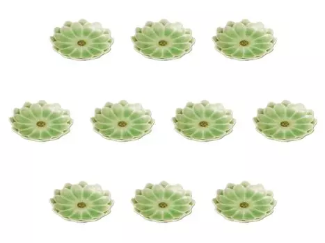 Set of 10 Daisy Small Plates Hiwa x Small Plates Setomonohonpo [11.5 1.7 cm]