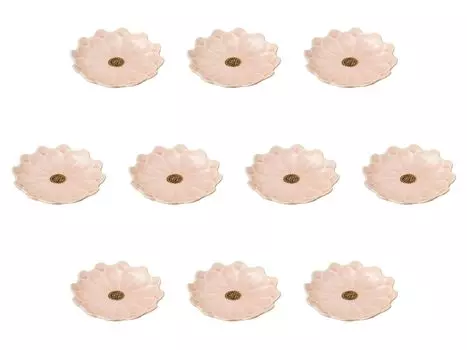 Set of 10 Daisy Small Plates Pink x Small Plates Setomonohonpo [11.5 1.7 cm] розовый