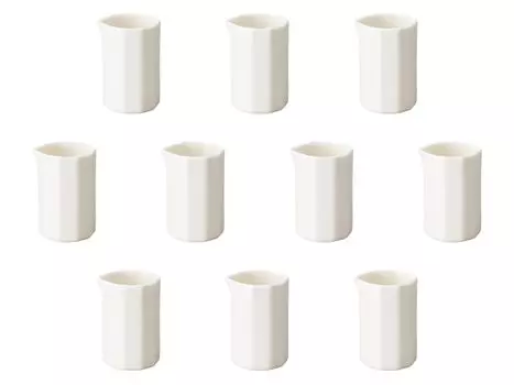 Set of 10 Decagonal Pitchers x 6cm Western Tableware by Setomonohonpo 3-Person [3.5 (50cc)] белый