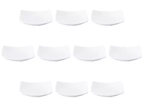 Set of 10 Fleet small plates x 10 x small plates Setomonohonpo (white) [10 2.9 cm] Western-style белый