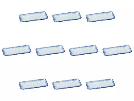 Set of 10 Gosu Brushed Plates x 10 x Plates Setomonohonpo [22 2.5cm]